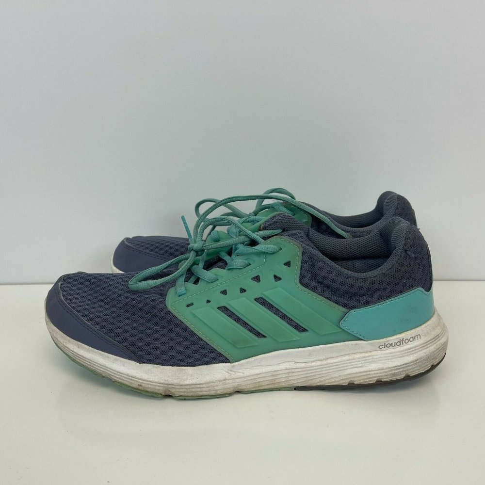 Adidas Cloudfoam Running Shoes Blue Green Womens Size 9.5 - Picture 1 of 6